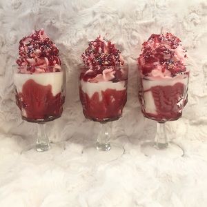 1 ice cream sundae candle birthday cake fragrance